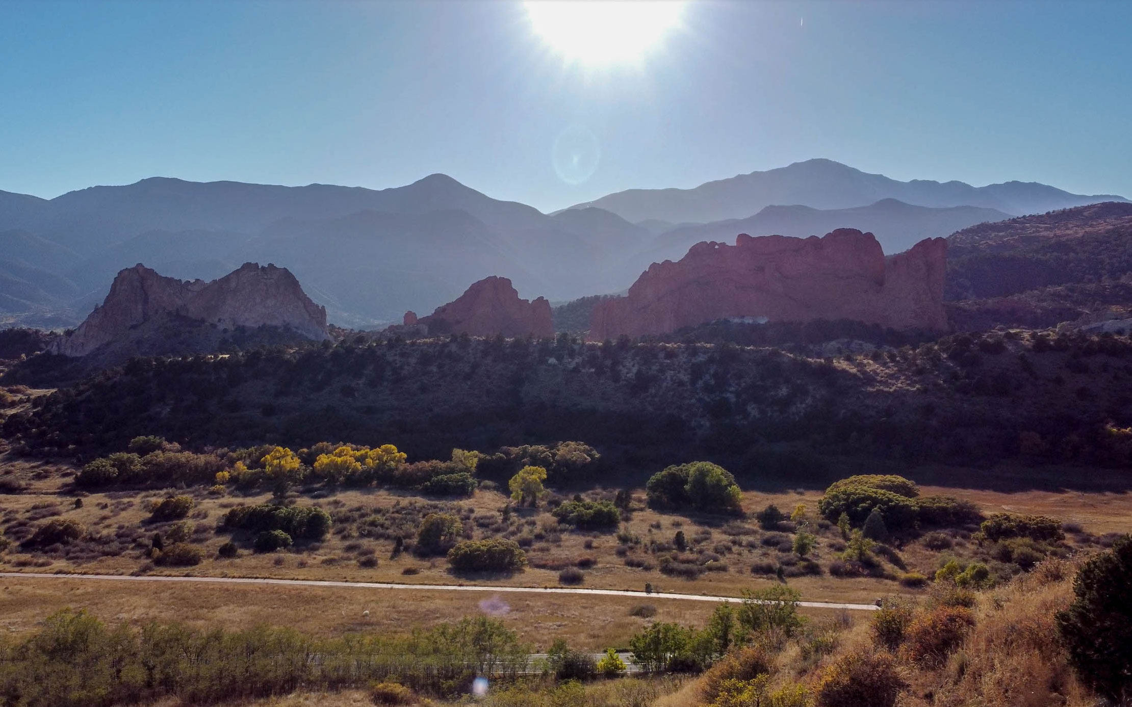 garden of the gods and pikes peak