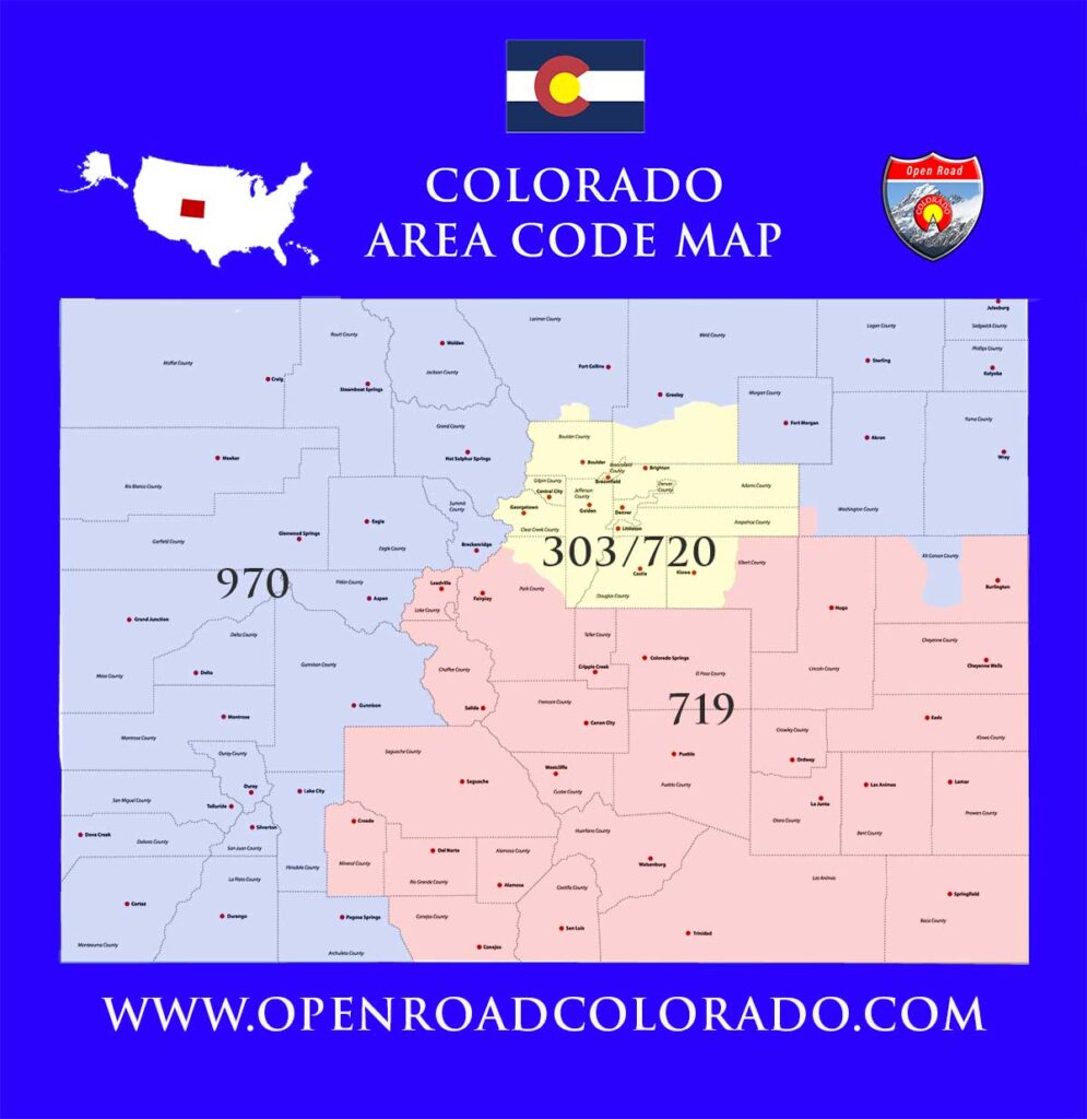 colorado area code map